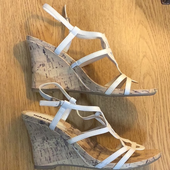 Unlisted Cork Wedge Sandal (Opaque White - Sz 10M) - Picture 5 of 9